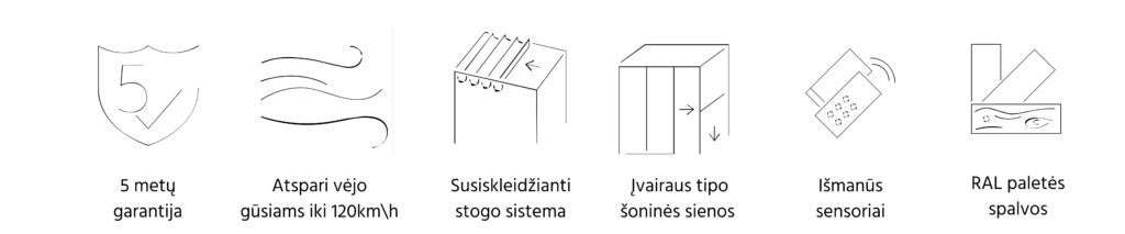 stogines Elegancy techniniai duomenys